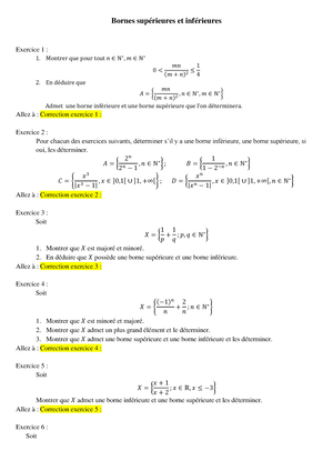 Exercices Corriges Developpements Limites Et Calculs De Limites ...