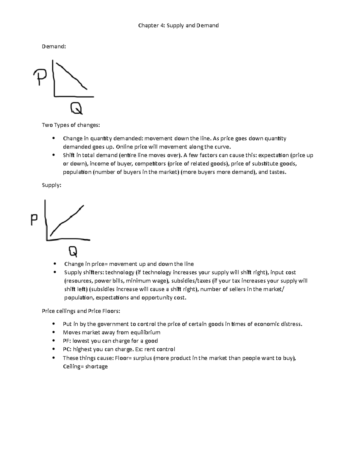 Chapter 4 Perfectly Competitive Markets Econ 2023 Studocu