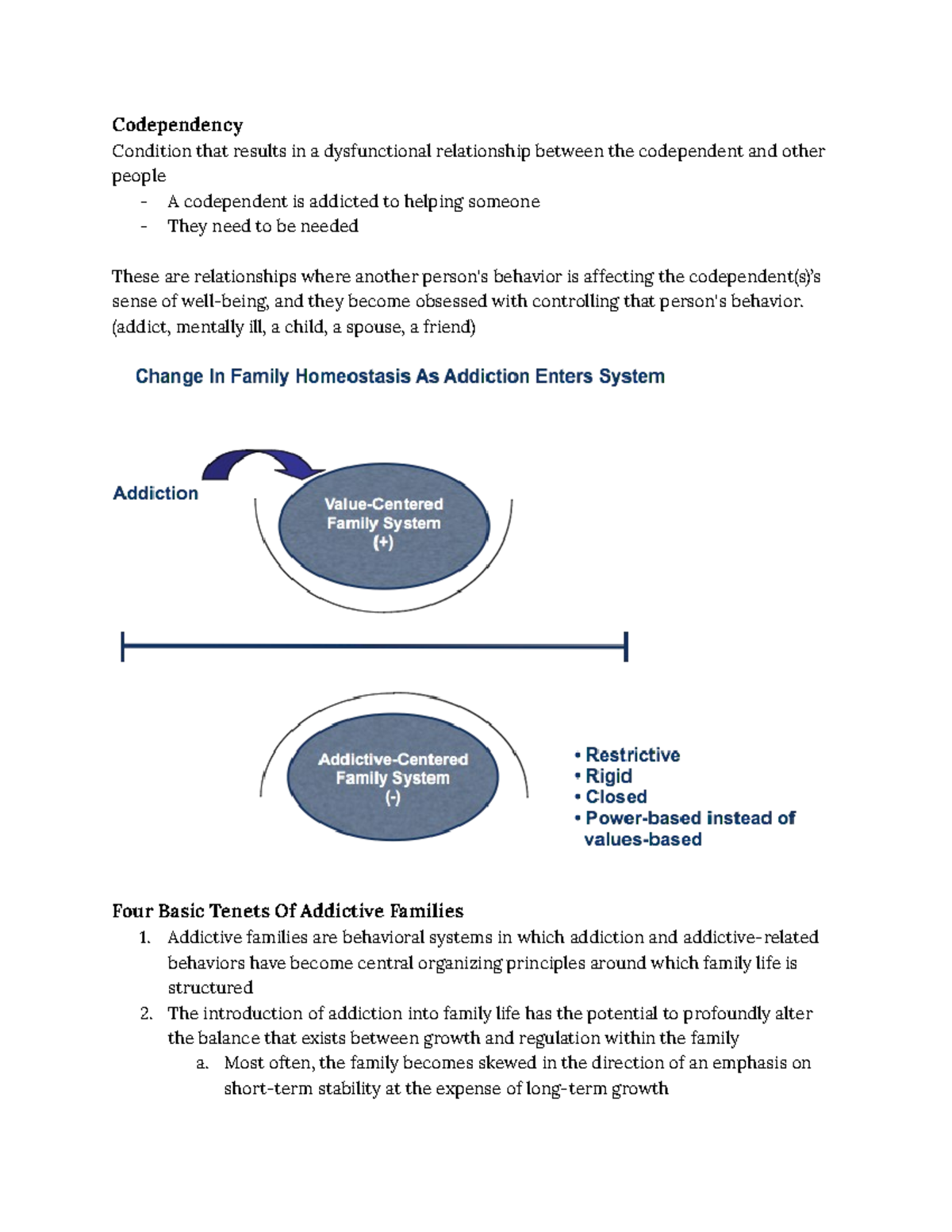 Codependency and control Codependency Condition that results in a