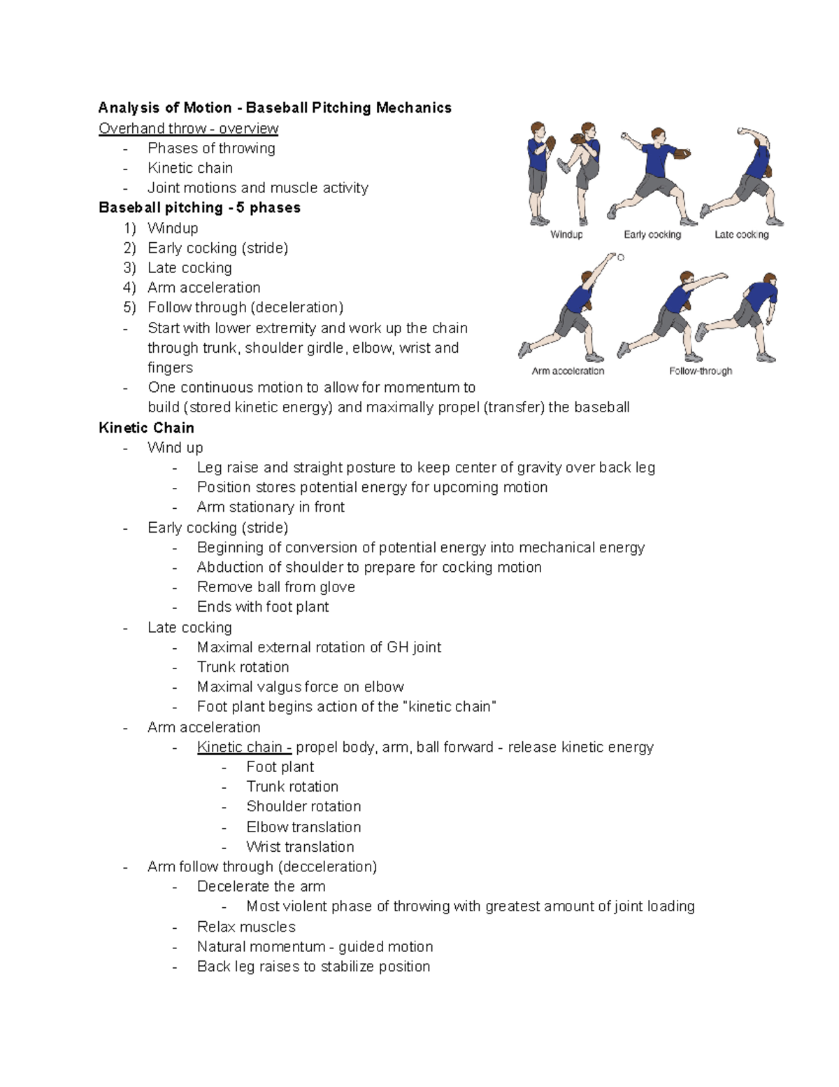 Baseball Pitch Analysis - Analysis Of Motion - Baseball Pitching ...