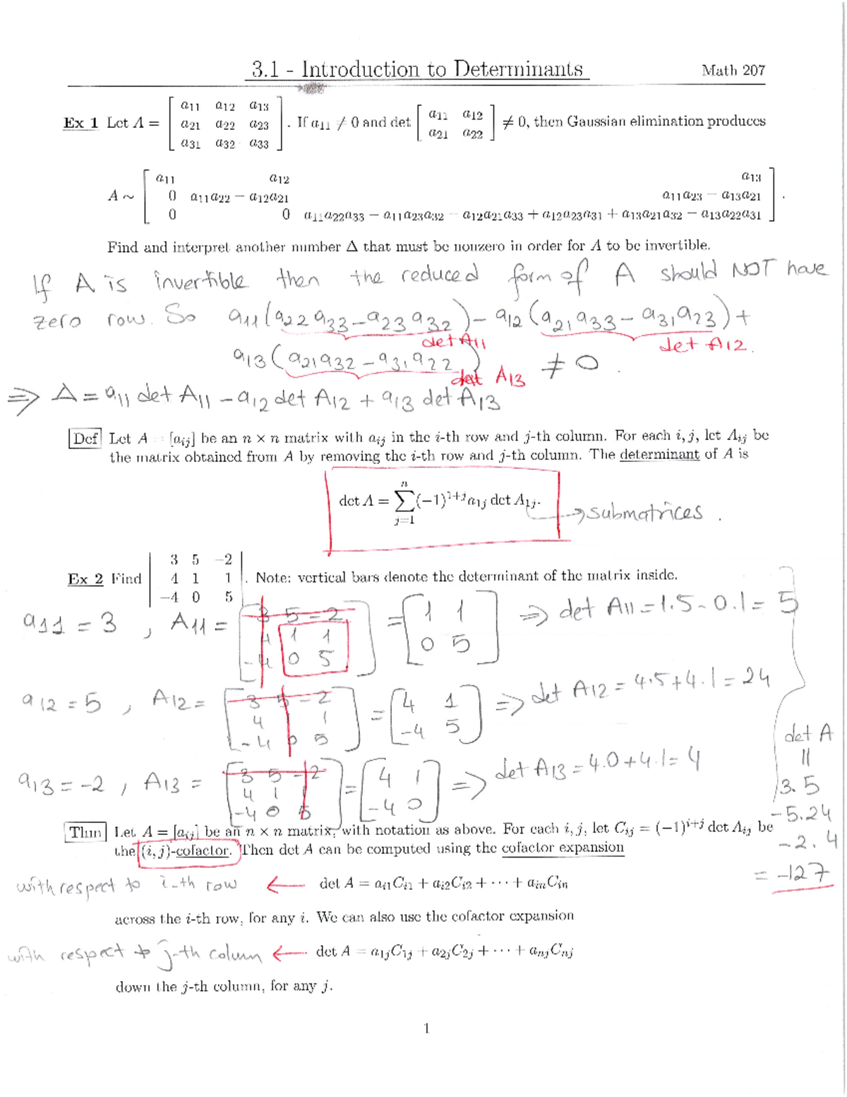 Math207-Fall-Week7 - Math 207 - Studocu