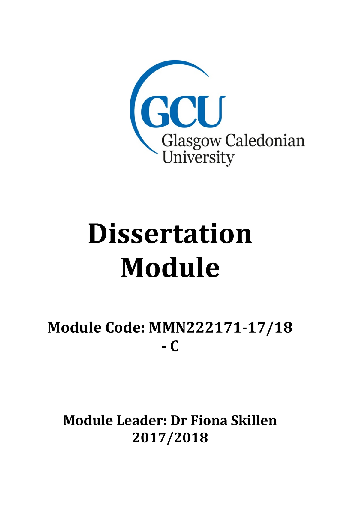 what is dissertation module