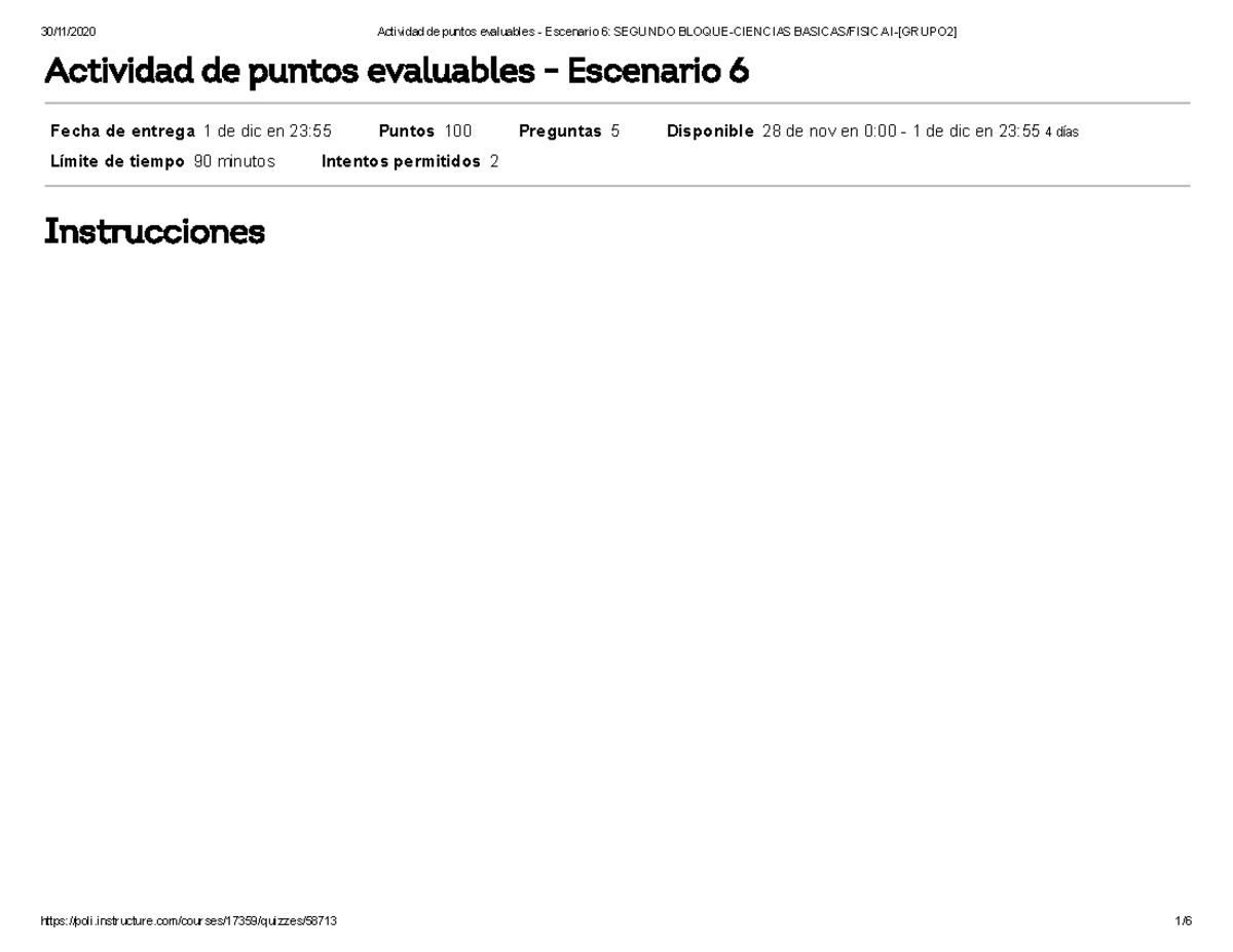 Actividad De Puntos Evaluables - Escenario 6 Segundo Bloque- Ciencias ...