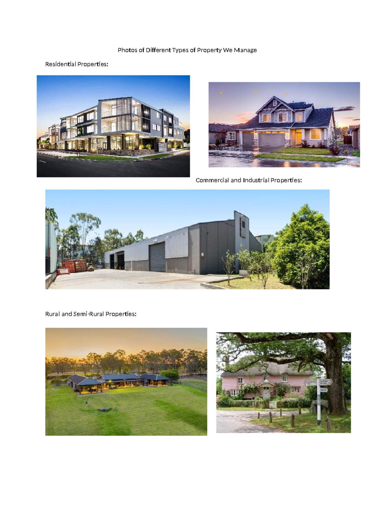 Photos of Different Types of Property We Manage - CPP41419 - Photos of ...