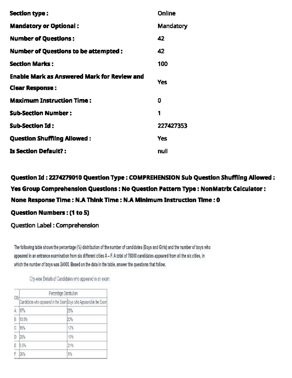 7 dec 23 - Info as desc - Section type : Online Mandatory or Optional ...