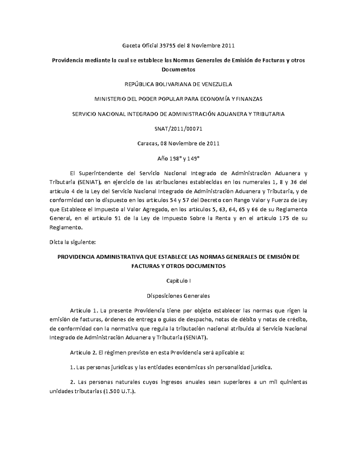 Providencia 071 - Importante Analisis Sobre Deberes Formales - Gaceta ...