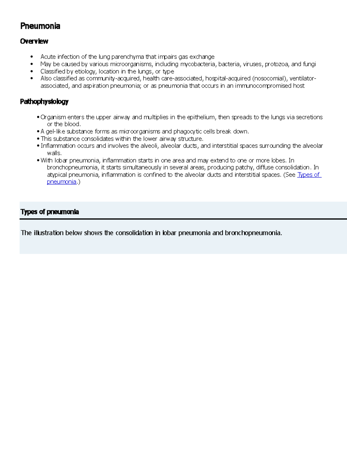 Mona Hernandez Illness Research - Pneumonia Overview Acute Infection Of 