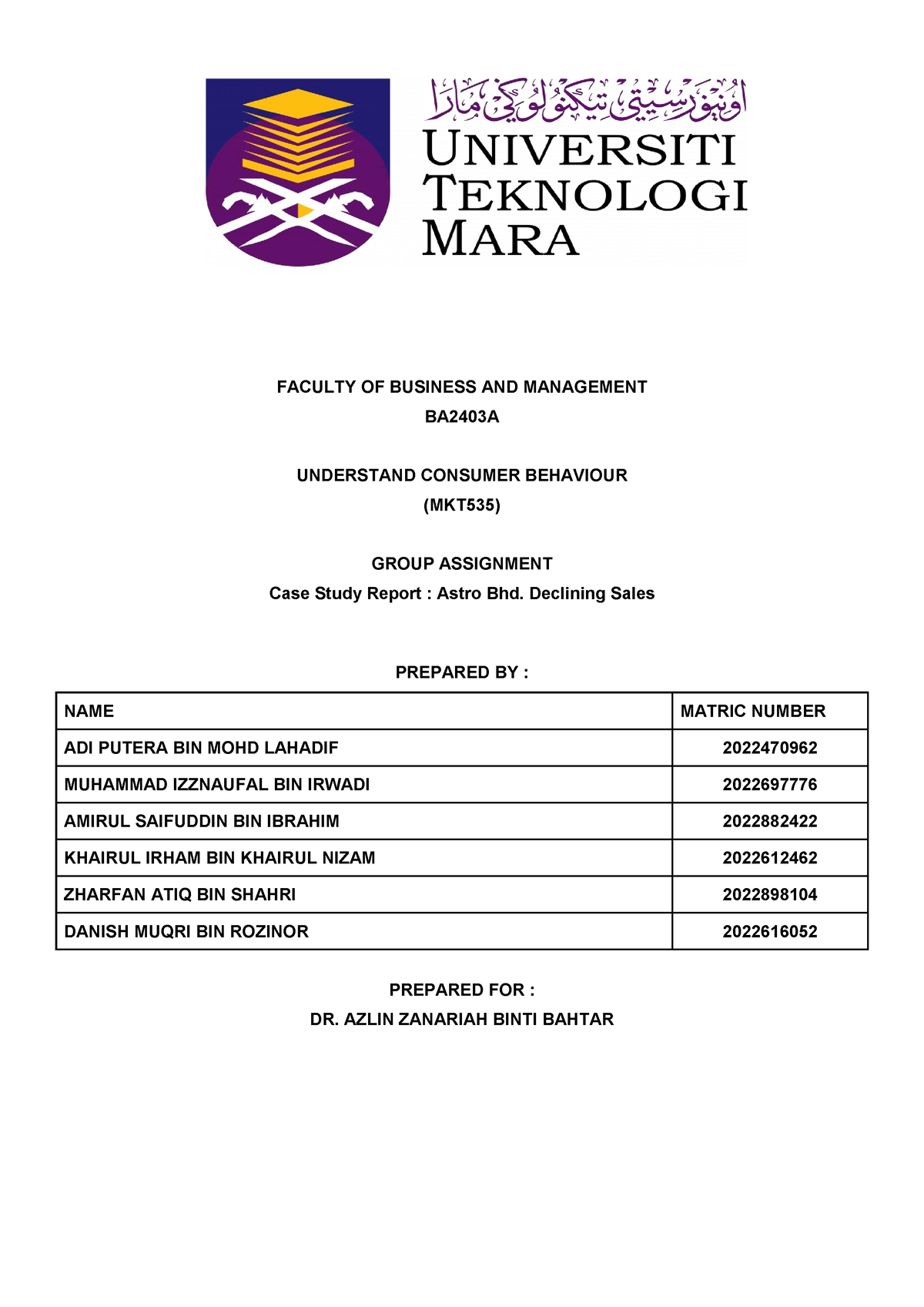 article review mkt535