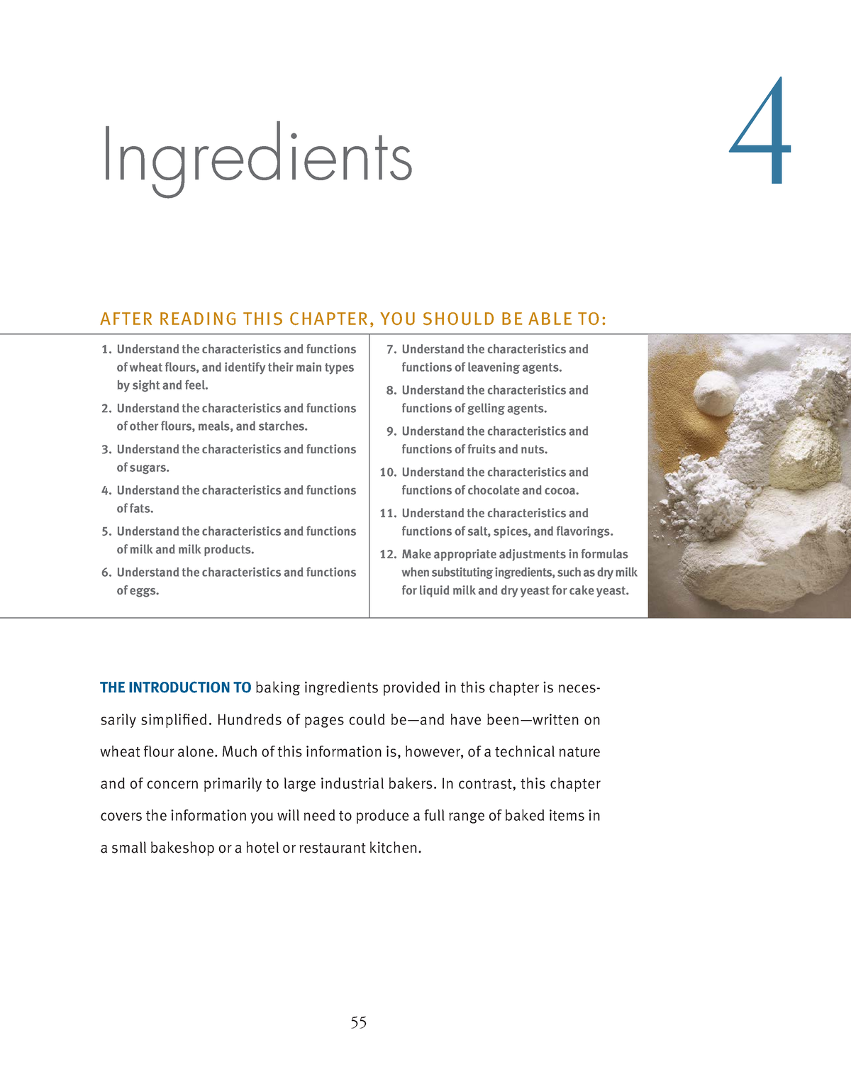 Chapter 4 Professional Baking Ingredients   55 Ingredients 4 AFTER