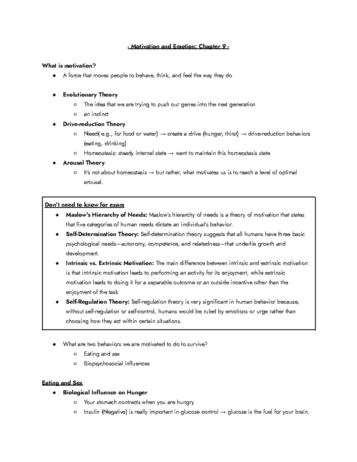 Emotion And Motivation Psychology Quizlettypography - 5huji9x