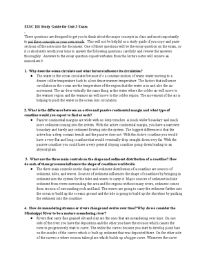 ESSC 101 Intro to Earth Science Exam 1 - Intro to Earth Science Science ...