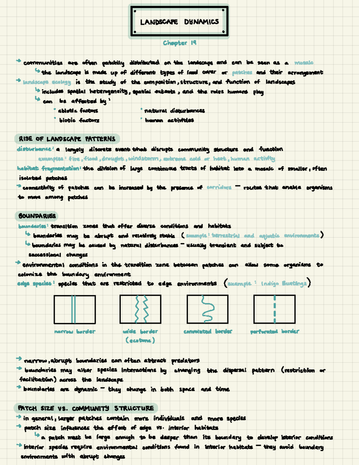 19- Landscape Dynamic - Lecture notes 25-26 - . ' LANDSCAPE DYNAMICS L ...