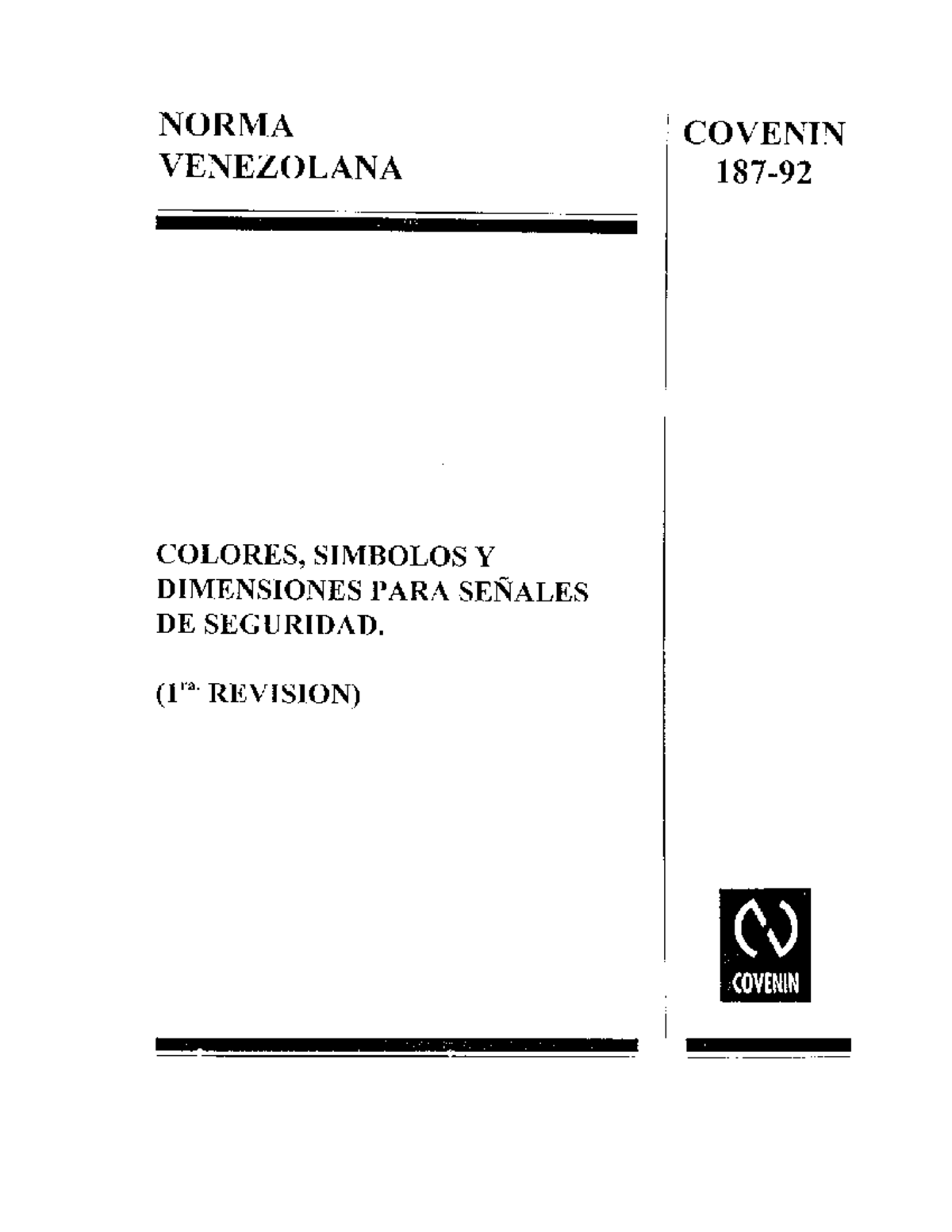 187-92 Colores, Simbolos Y Dimensiones Para Señales De Seguirdad ...