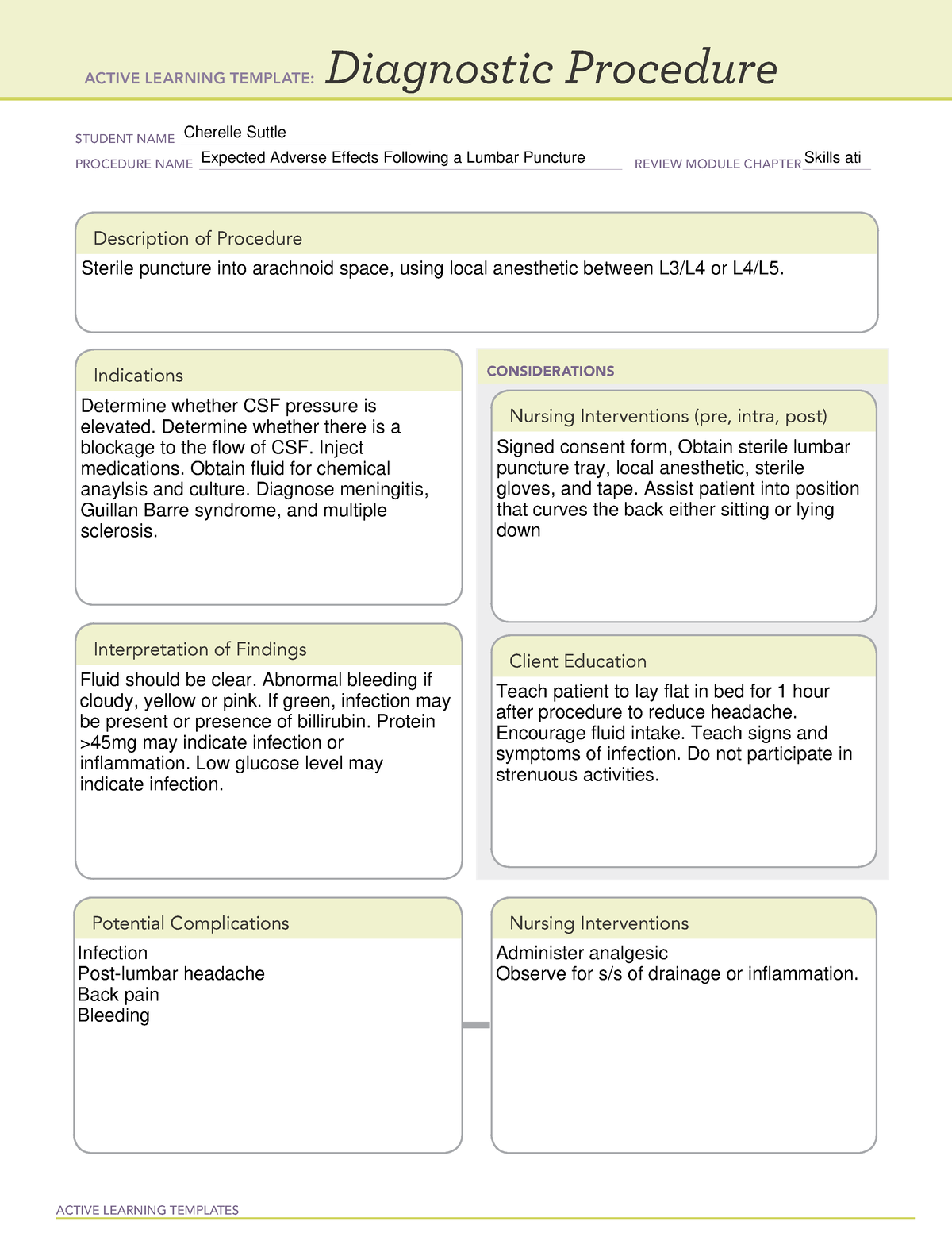 FR-Expected Adverse Effects Following a Lumbar Puncture - 102 - ACTIVE ...