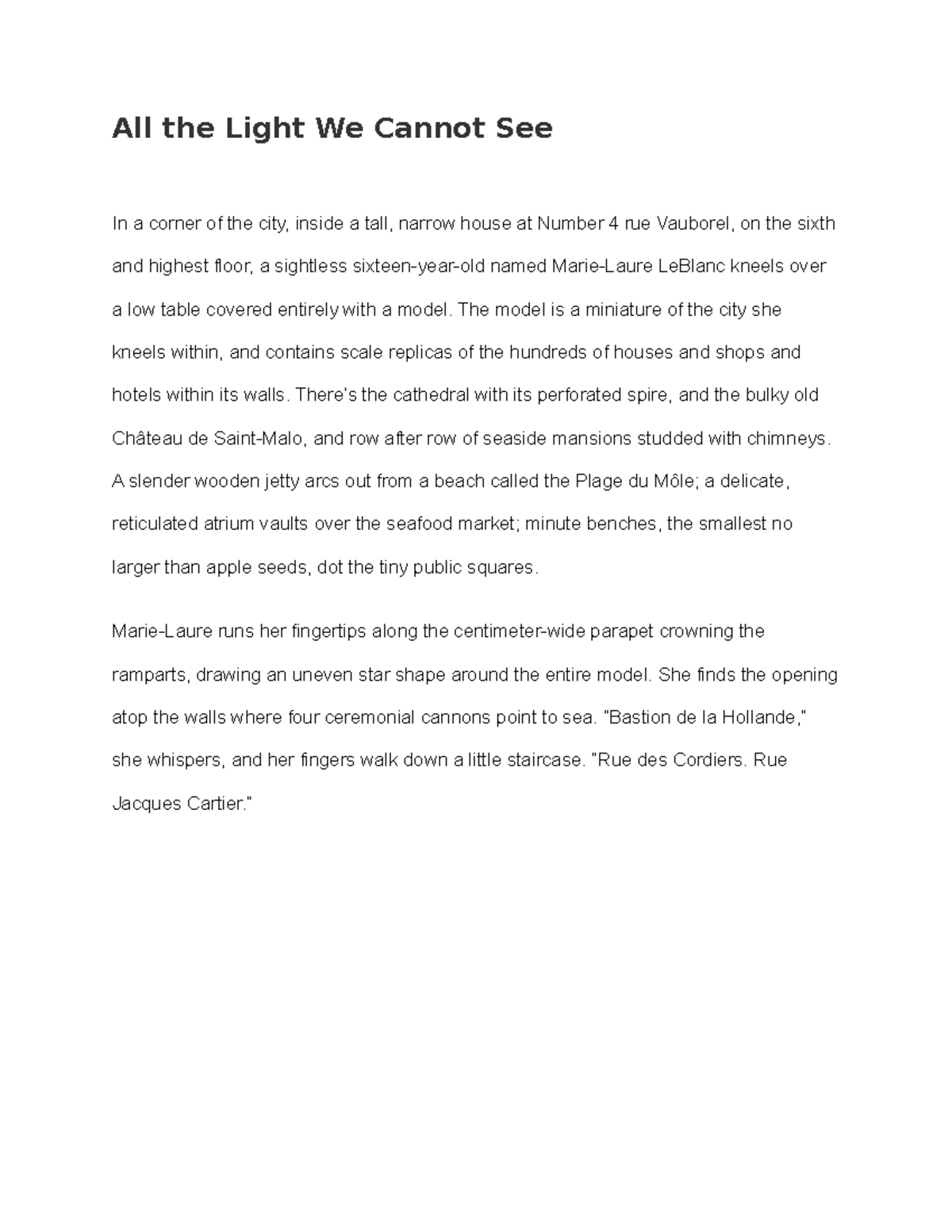 All the Light We Cannot See-annotation - All the Light We Cannot See In ...