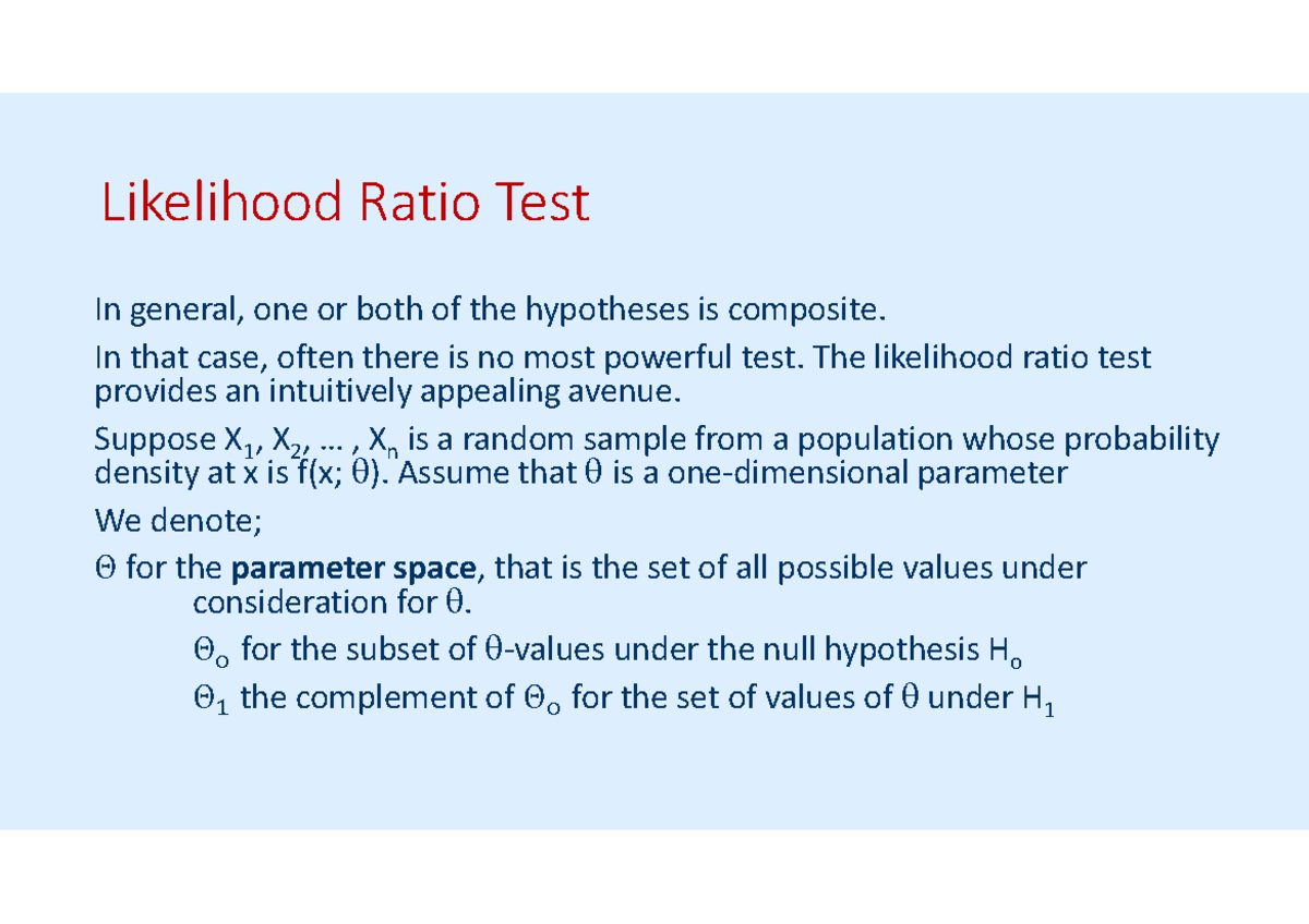 MATH306 9 - Lecture Notes Of Summer 2019 Season Statistical Modelling ...