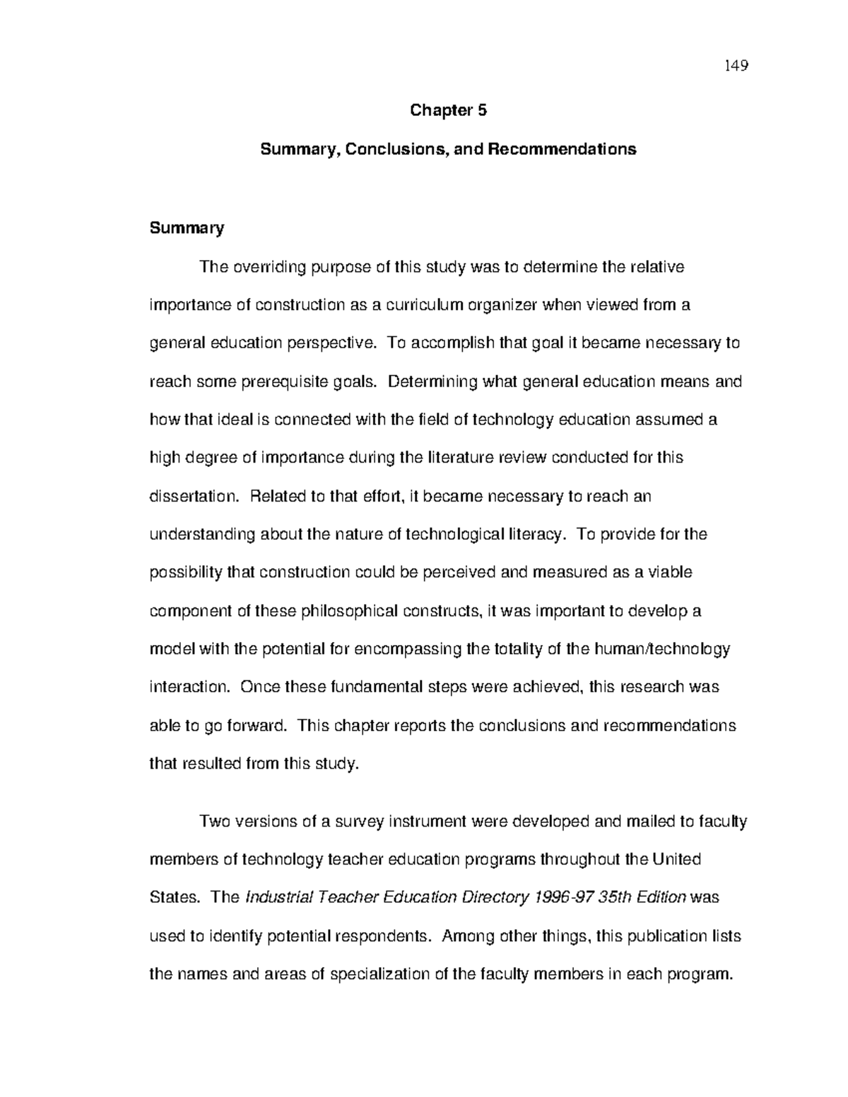 Ch5-src - NHsnskdmmdjsks - Chapter 5 Summary, Conclusions, and ...
