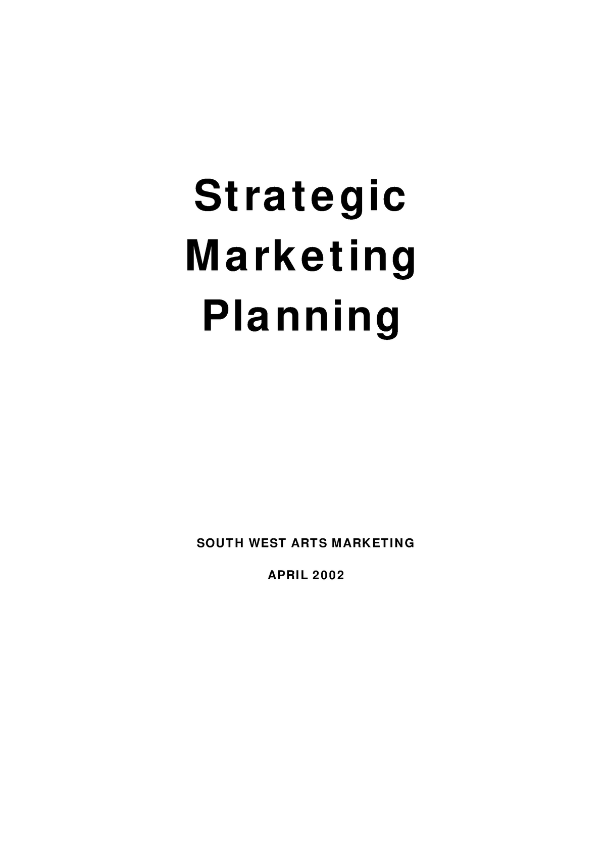 Define Strategic Marketing Planning Discuss The Steps Involved