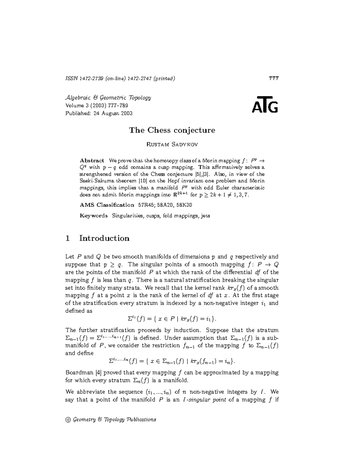 0301371 - Cours - ISSN 1472-2739 (on-line) 1472-2747 (printed) 777 ...