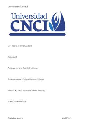 Teoria De Sistemas Actividad 2 Pr Escriba Aquí Alumno Matricula