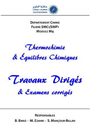 Thermodynamique Chimique-exercices-02 - UNIVERSITE CADI AYYAD ...