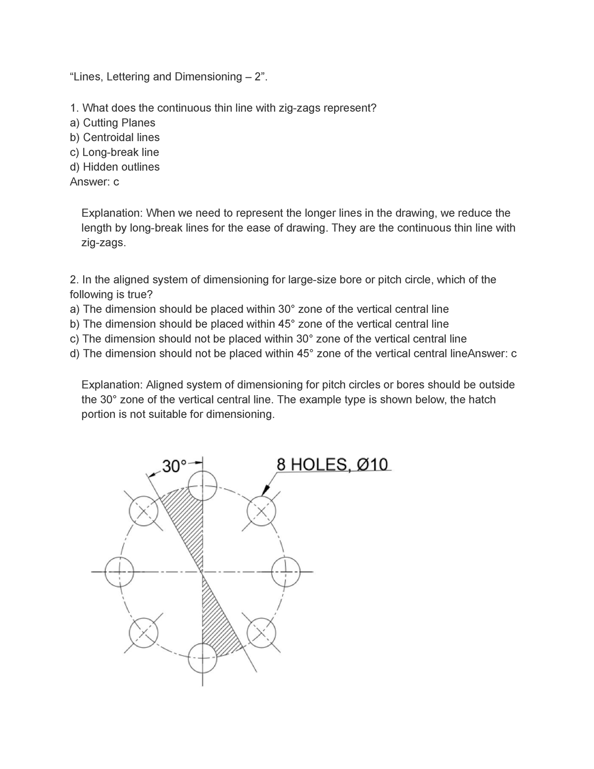 Engineering Graphics (14) - “Lines, Lettering And Dimensioning – 2 ...