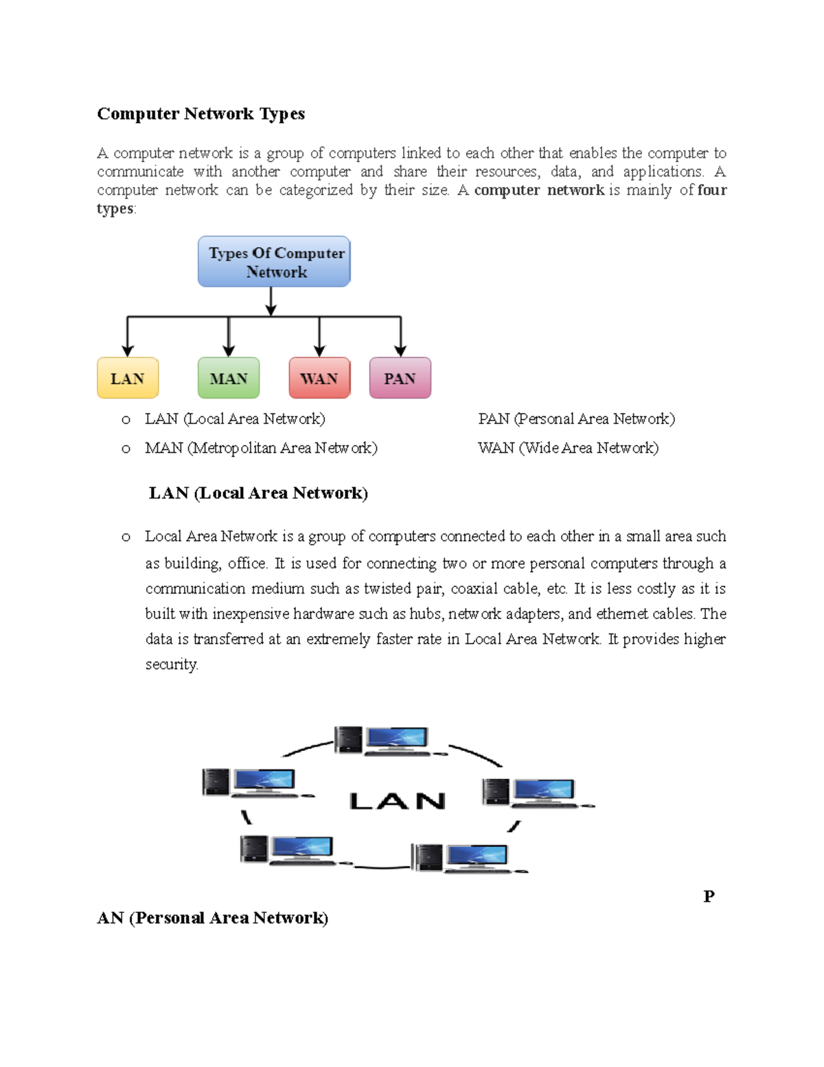 Types of Network - Hina Khatoon Ph.D. Education, Gomal University, DIK ...