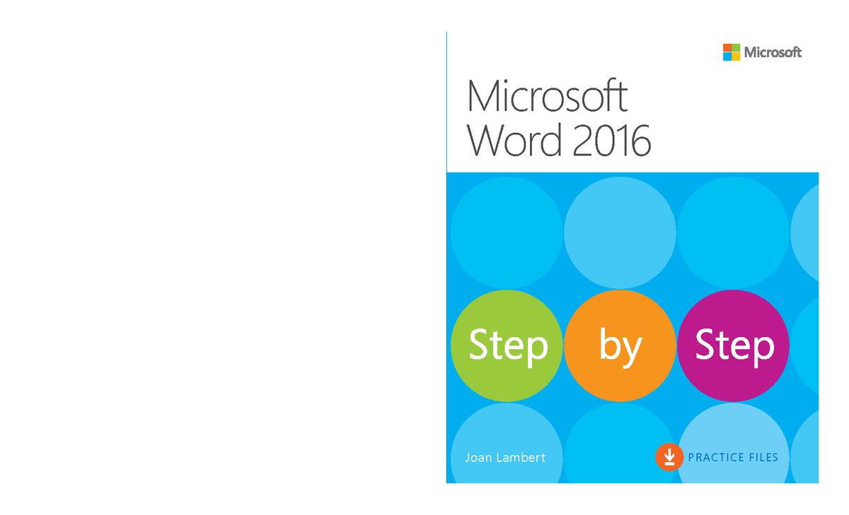 9780735697775 - Joan Lambert Microsoft Word 2016 P R ACTICE FILES ...