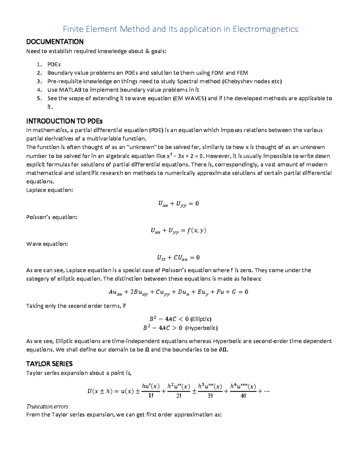 Finite Element Method Solution in Electromagnetic Wave Equations for ...