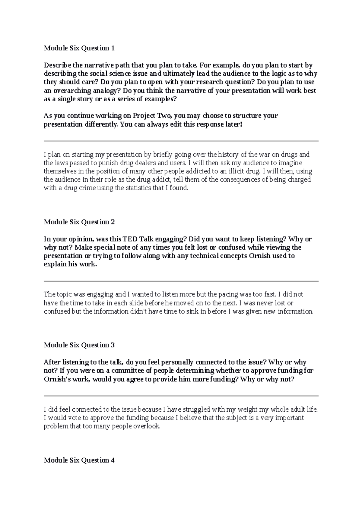 SCS 200 Applied Social Sciences week 6 - Module Six Question 1 Describe ...