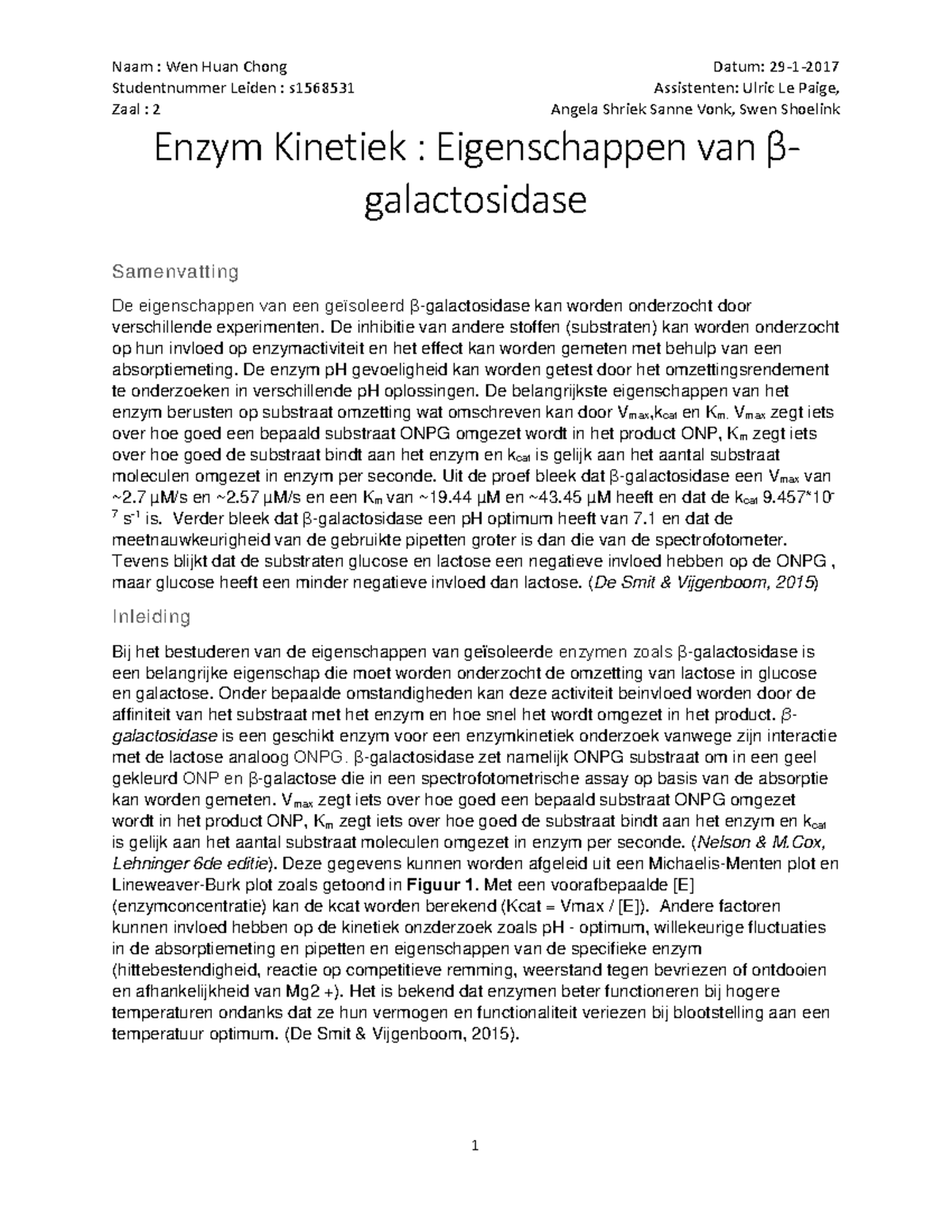 Enzyme 2017 [6874] Naam Wen Huan Chong Datum 29 1