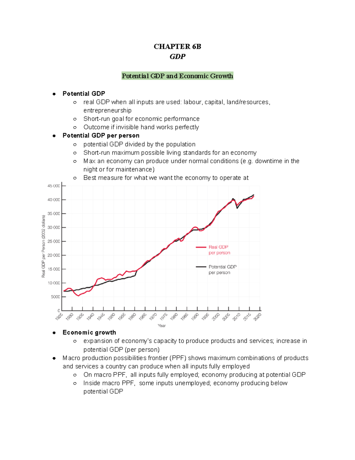 Chapter 6B - Lecture 6 Notes From The Lecture Modules. - CHAPTER 6B GDP ...