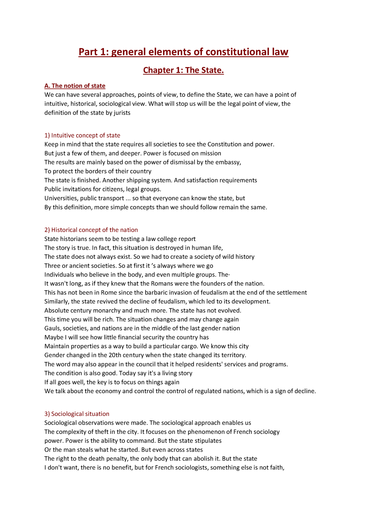 1- Constitutional Law - Part 1: General Elements Of Constitutional Law ...