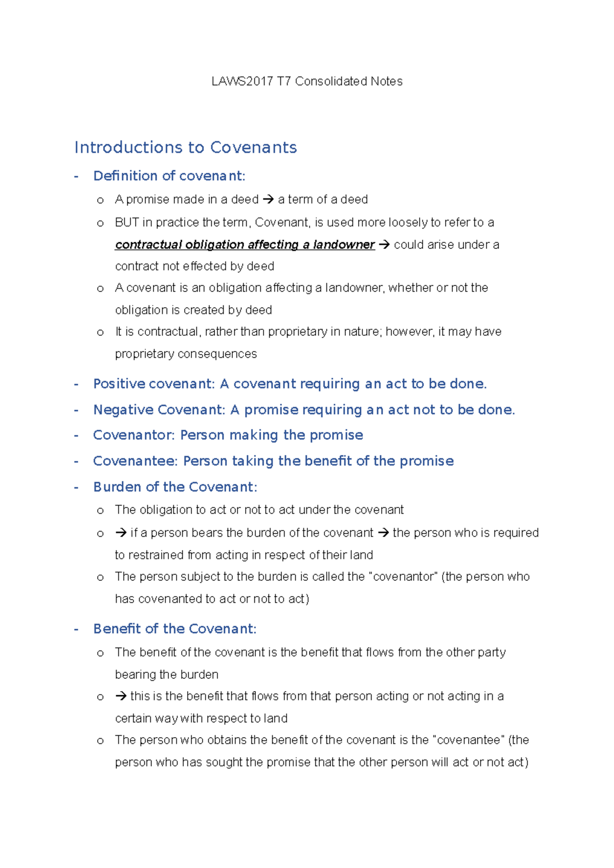 LAWS2017 T7 Consolidated Notes - LAWS2017 T7 Consolidated Notes ...