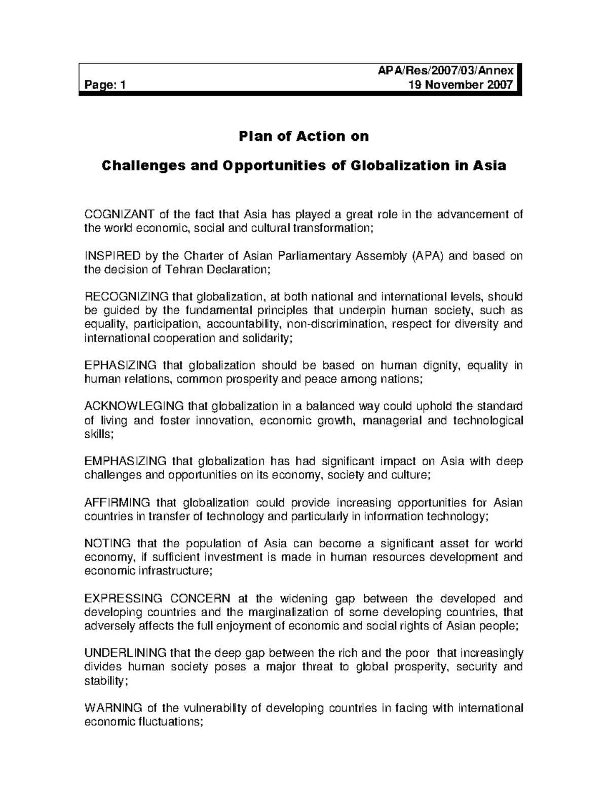 9plan of action on globalization- The Contemporary Worl Globalization ...