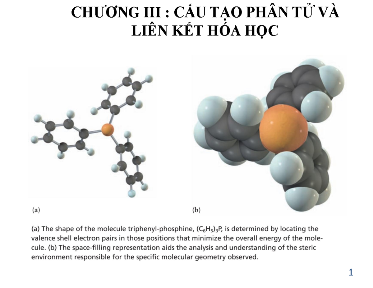 2023 CH1012-Liên-kết-hóa-học - CHƯƠNG III : CẤU TẠO PHÂN TỬ VÀ LIÊN KẾT ...
