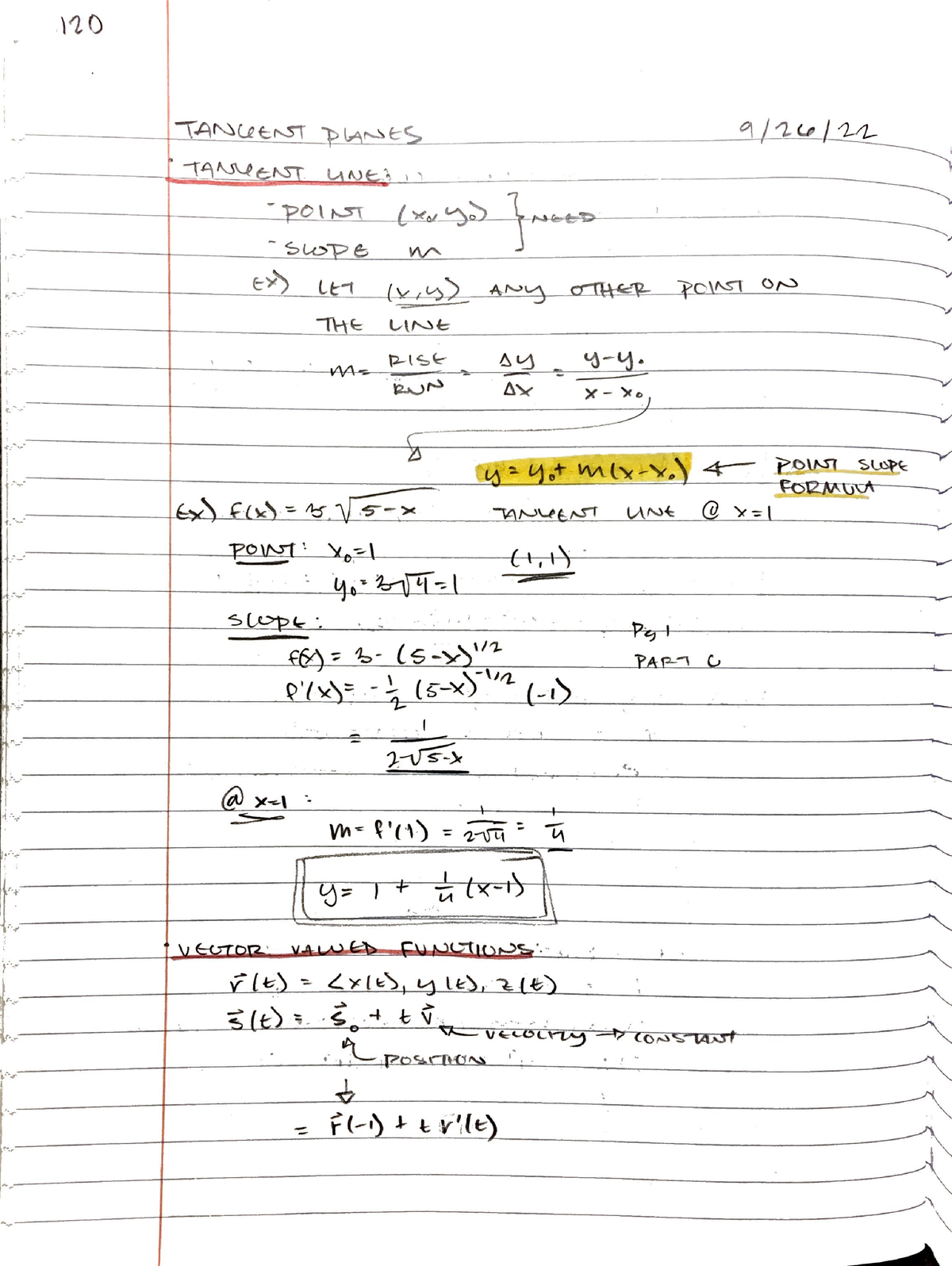 Tangent Planes - MATH 275 - Studocu