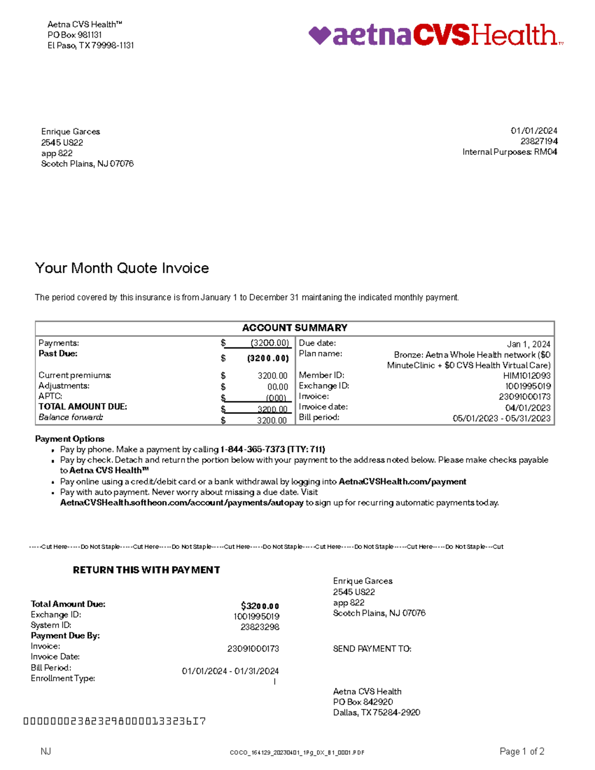 Aetna Cvs Health Pay Bill - 5cebohu