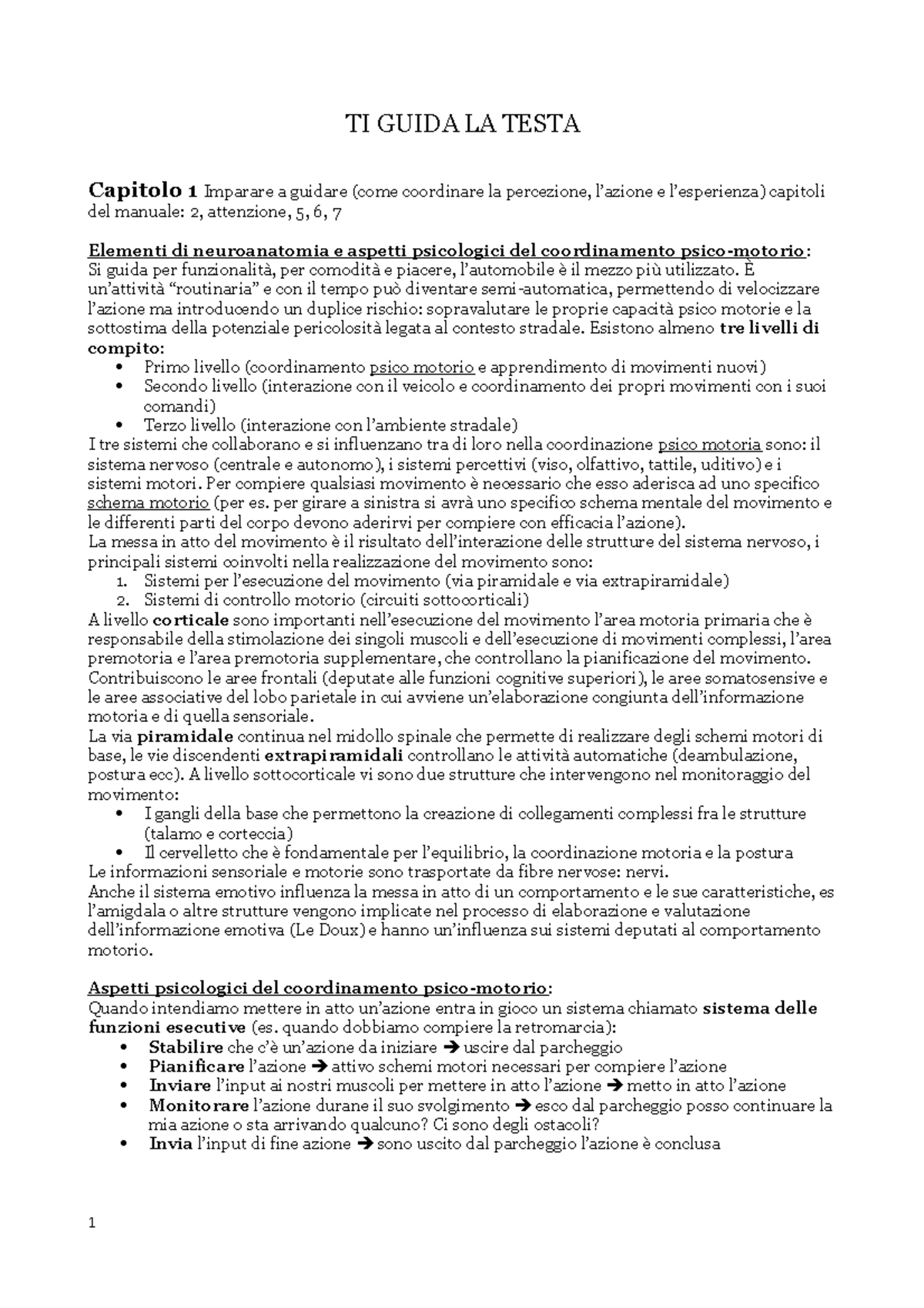 TI Guida LA Testa - TI GUIDA LA TESTA Capitolo 1 Imparare a guidare ...