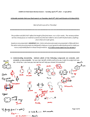 Chem 213 Practice Midterms - Midterm 1 2018 1A) Option 5? (acid ...