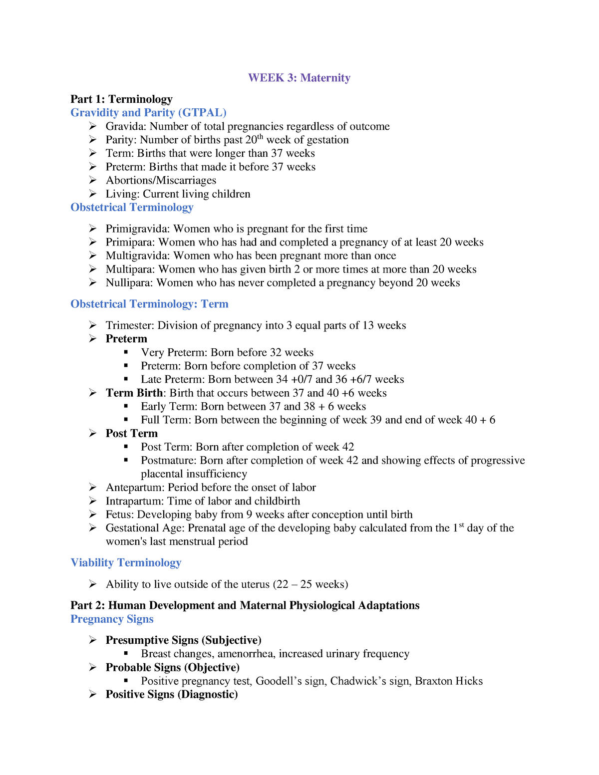 Gptpal Assessment - Study Material, Simple Nursing - Pregnancy Assessment  III Maternity Uterine - Studocu