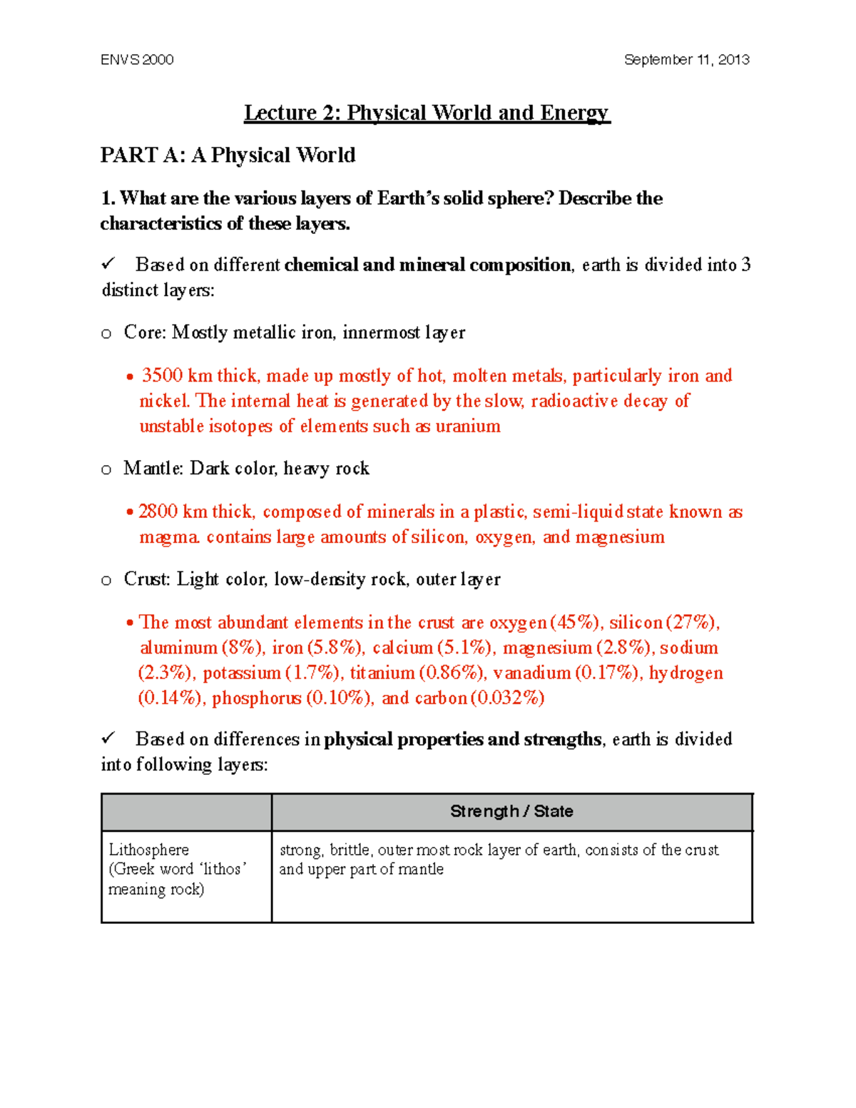 Physical World and Energy - Lecture 2: Physical World and Energy PART A ...