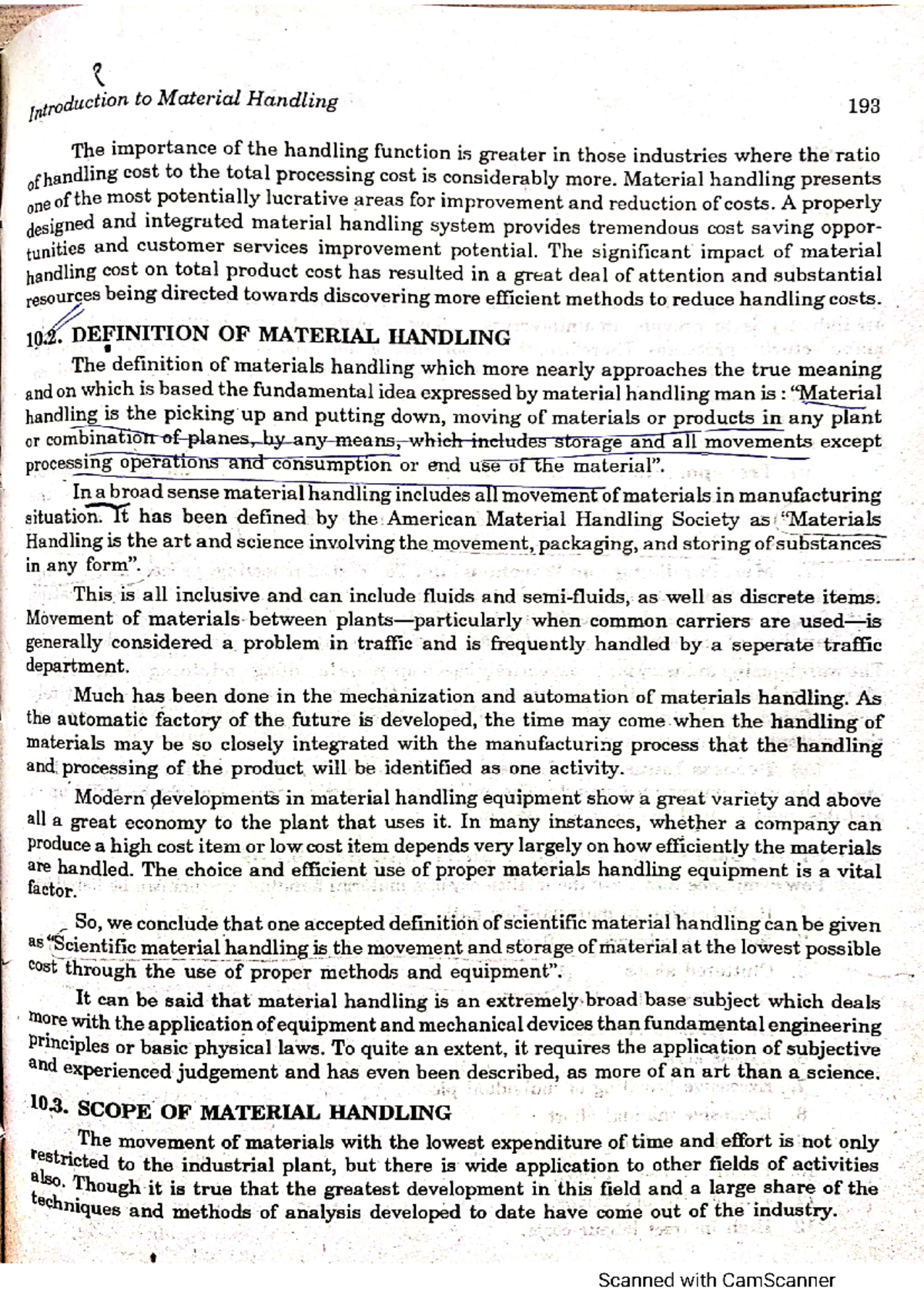 9.Material handling notes facility plannning Studocu