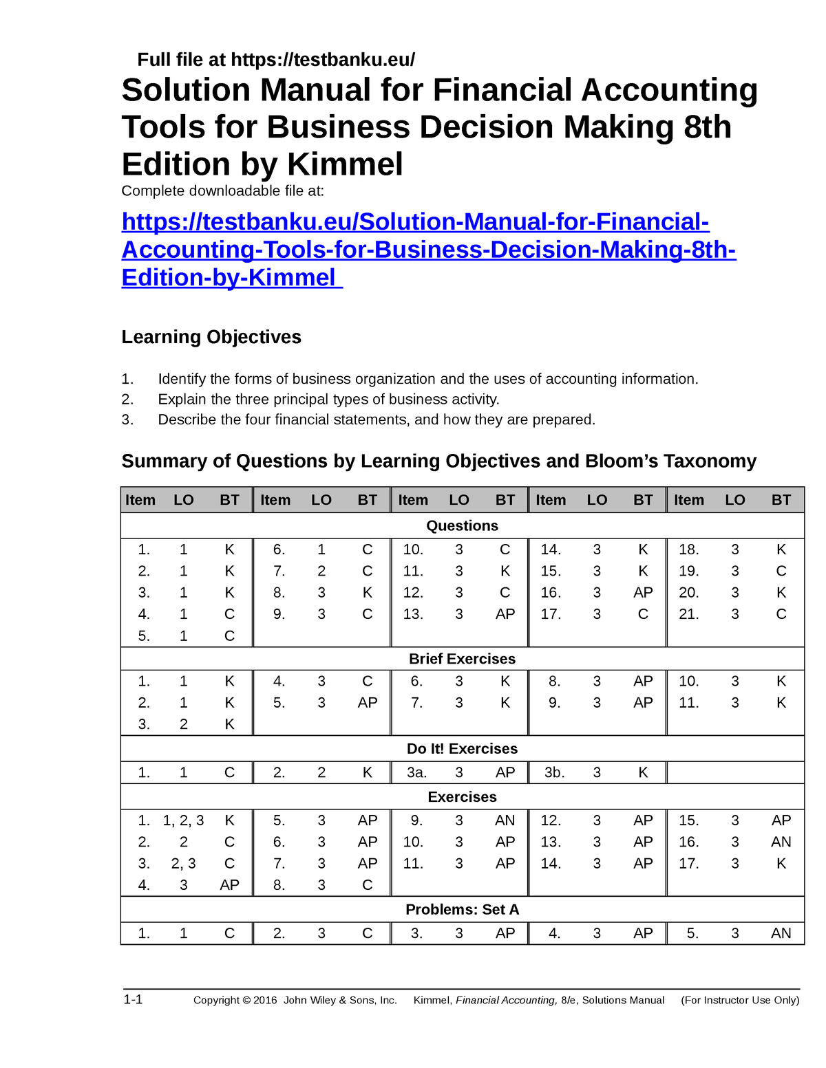 Solution Chap 1 - ... - Full File At Testbanku/ Solution Manual For ...