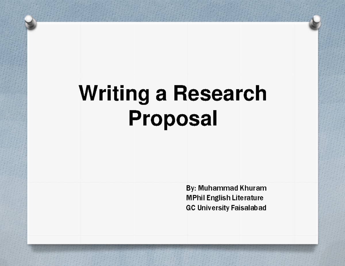 how to write a research proposal university of birmingham