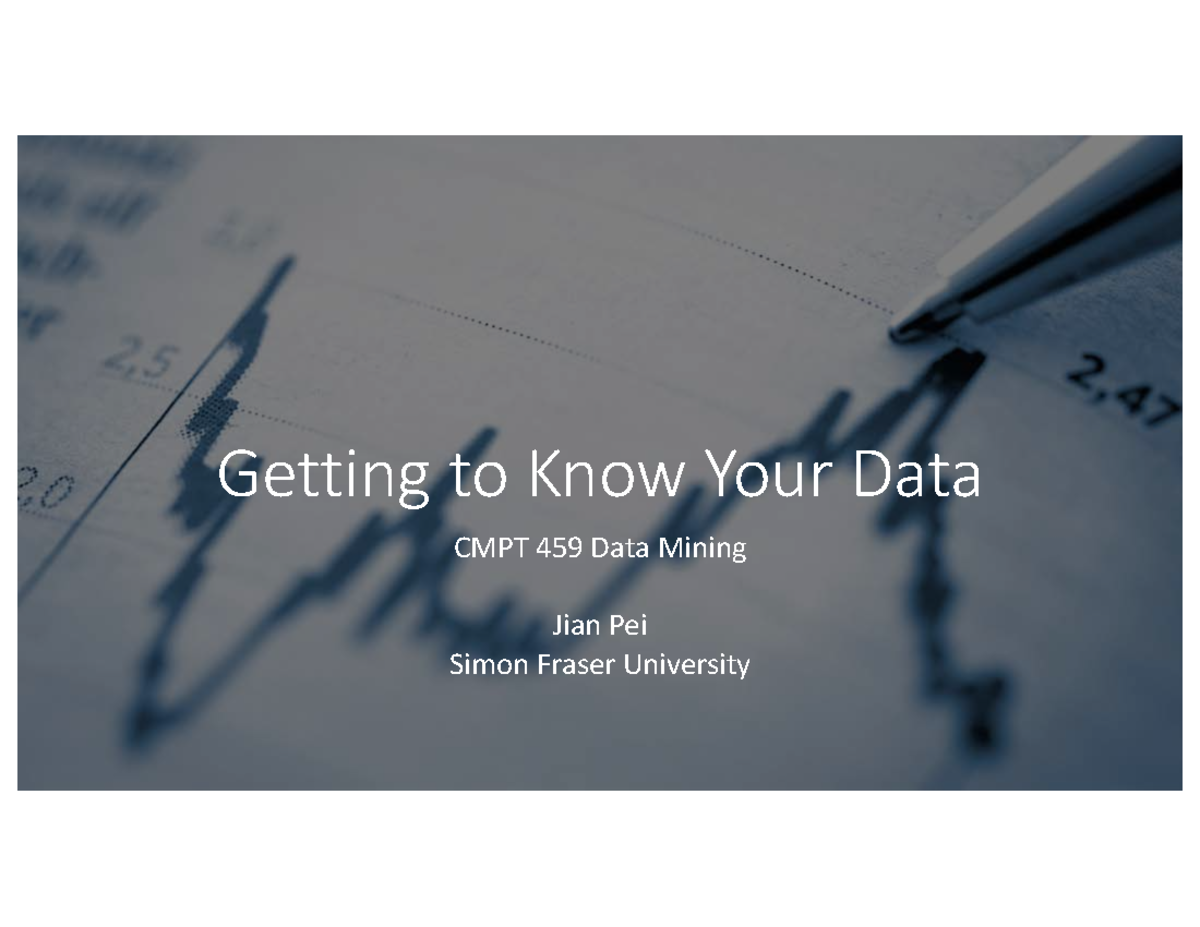 Know Your Data - Warning: TT: undefined function: 32 Warning: TT ...