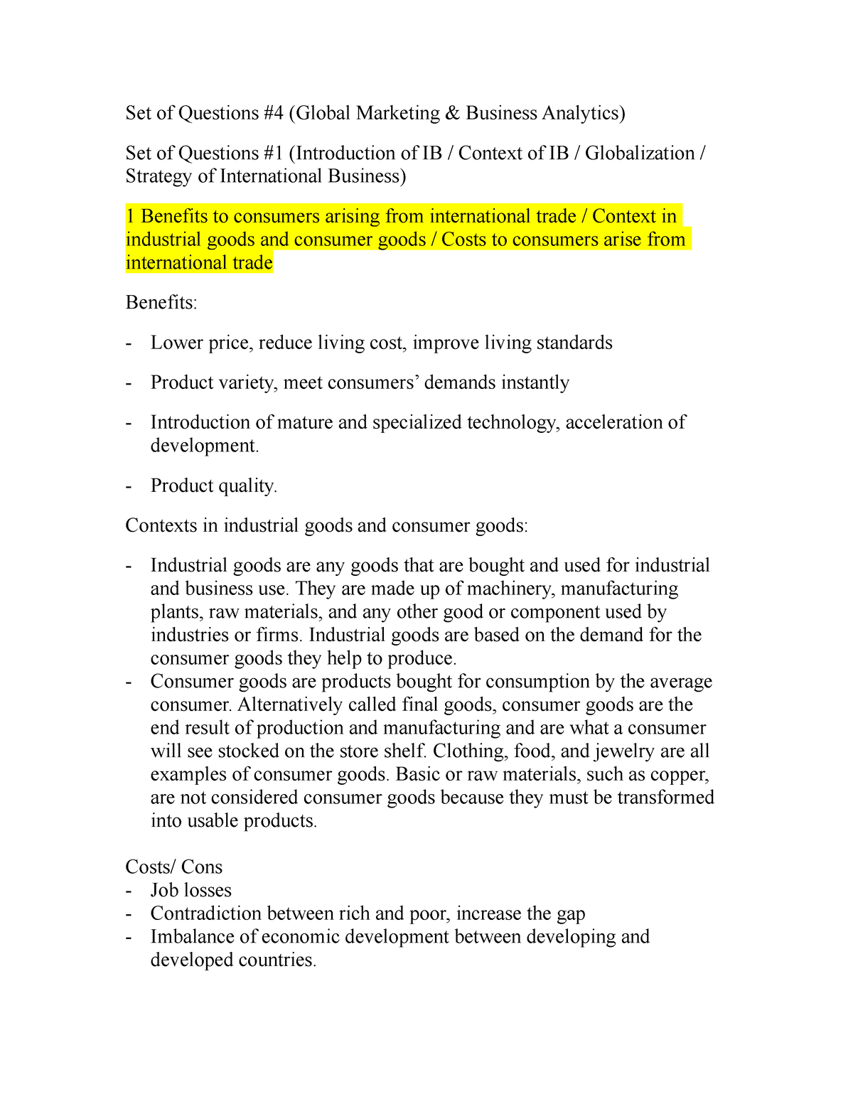 multi marketing case study ib questions