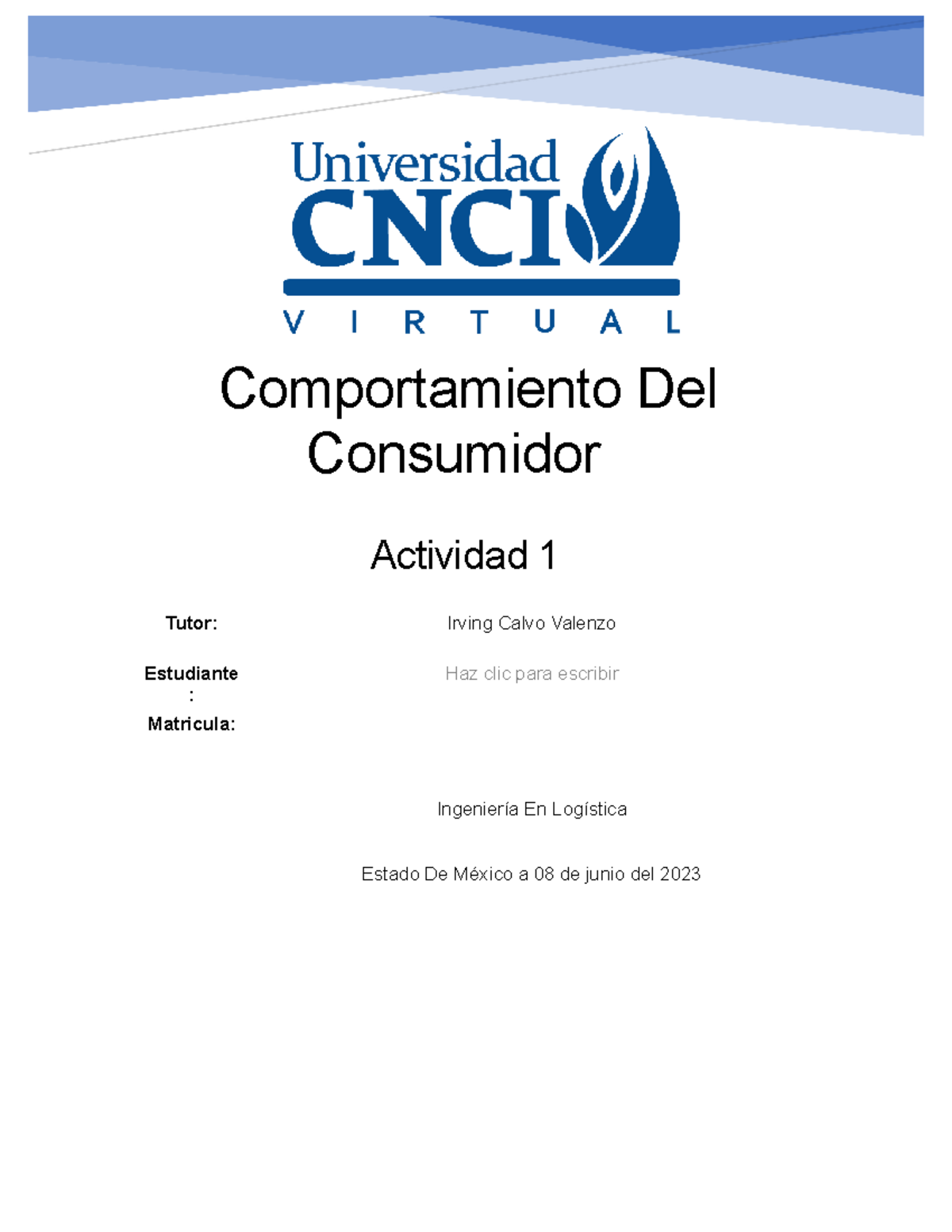 Actividad 1 Comportamiento Del Consumidor - Comportamiento Del ...