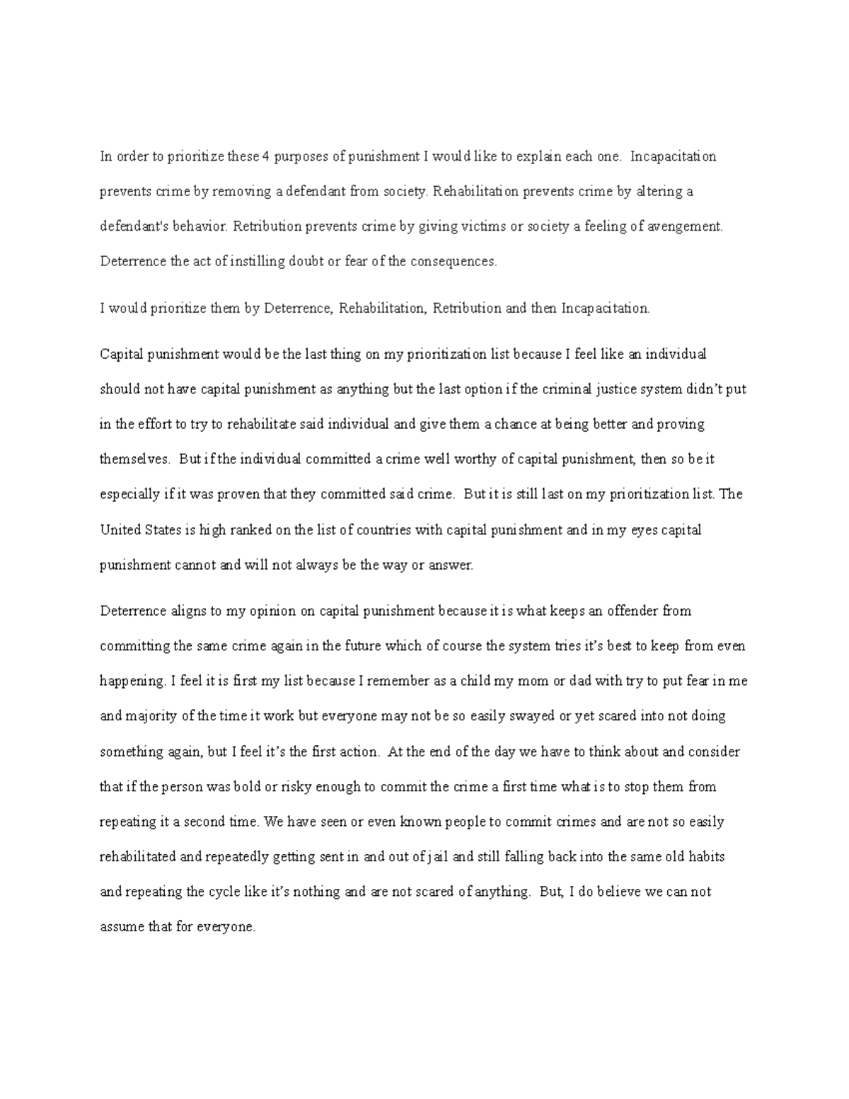 31 Assignment CJ Criminal justice is an umbrella term that refers to