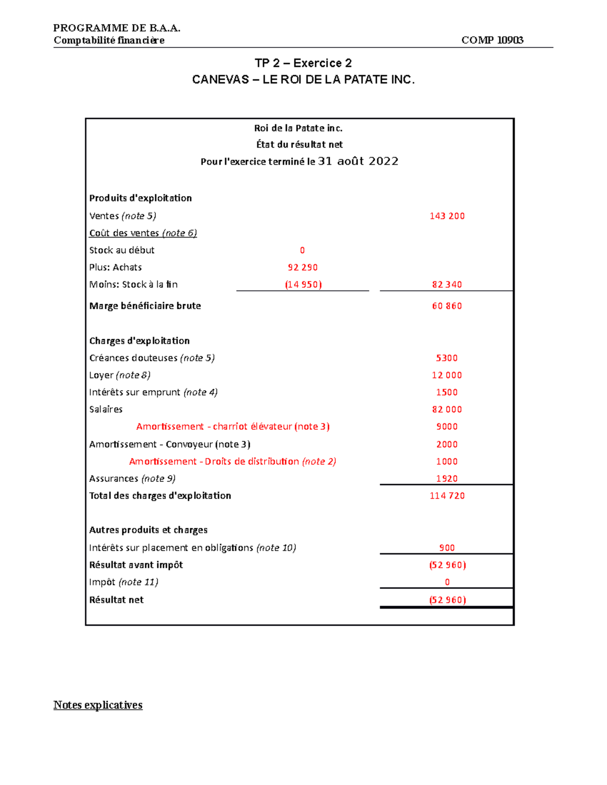 TPS-canevas 2 - tp2 - Comptabilité financière COMP 10903 TP 2 ...